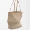 Medium Puzzle Fold tote in shiny calfskin Sand Medium Puzzle Fold tote in shiny calfskin Sand