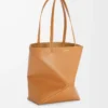 Medium Puzzle Fold tote in shiny calfskin Warm Desert Medium Puzzle Fold tote in shiny calfskin Warm Desert