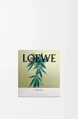 Medium Scent of Marihuana candle Dark Green