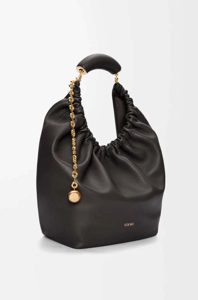 Medium Squeeze bag in mellow nappa lambskin Black Medium Squeeze bag in mellow nappa lambskin Black
