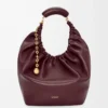 Medium Squeeze bag in mellow nappa lambskin Dark Burgundy Medium Squeeze bag in mellow nappa lambskin Dark Burgundy