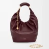 Medium Squeeze bag in mellow nappa lambskin Dark Burgundy Medium Squeeze bag in mellow nappa lambskin Dark Burgundy