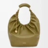 Medium Squeeze bag in mellow nappa lambskin Olive Medium Squeeze bag in mellow nappa lambskin Olive