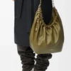 Medium Squeeze bag in mellow nappa lambskin Olive Medium Squeeze bag in mellow nappa lambskin Olive