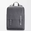 Military backpack in soft grained calfskin Anthracite Military backpack in soft grained calfskin Anthracite