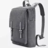 Military backpack in soft grained calfskin Anthracite Military backpack in soft grained calfskin Anthracite