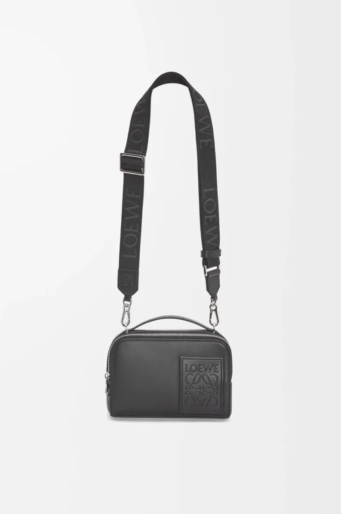 Mini crossbody camera bag in satin calfskin Black Mini crossbody camera bag in satin calfskin Black