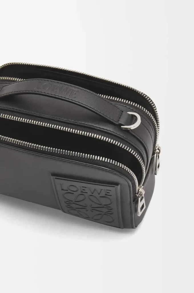 Mini crossbody camera bag in satin calfskin Black Mini crossbody camera bag in satin calfskin Black