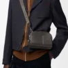 Mini crossbody camera bag in satin calfskin Dark Grey Mini crossbody camera bag in satin calfskin Dark Grey