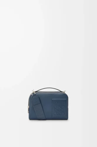 Mini crossbody camera bag in satin calfskin Indigo Dye