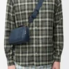 Mini crossbody camera bag in satin calfskin Indigo Dye Mini crossbody camera bag in satin calfskin Indigo Dye