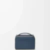 Mini crossbody camera bag in satin calfskin Indigo Dye Mini crossbody camera bag in satin calfskin Indigo Dye