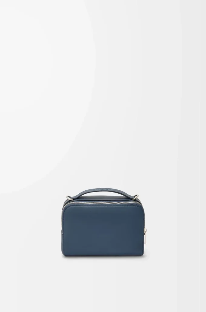 Mini crossbody camera bag in satin calfskin Indigo Dye Mini crossbody camera bag in satin calfskin Indigo Dye