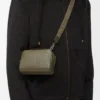 Mini crossbody camera bag in satin calfskin Khaki Green Mini crossbody camera bag in satin calfskin Khaki Green