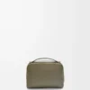 Mini crossbody camera bag in satin calfskin Khaki Green Mini crossbody camera bag in satin calfskin Khaki Green