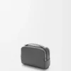 Mini crossbody camera bag in soft grained calfskin Anthracite