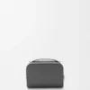 Mini crossbody camera bag in soft grained calfskin Anthracite
