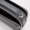 Mini crossbody camera bag in soft grained calfskin Anthracite