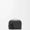 Mini crossbody camera bag in soft grained calfskin Black Mini crossbody camera bag in soft grained calfskin Black