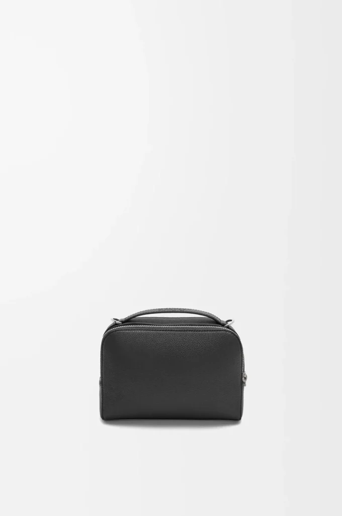 Mini crossbody camera bag in soft grained calfskin Black Mini crossbody camera bag in soft grained calfskin Black