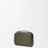 Mini crossbody camera bag in soft grained calfskin Khaki Green Mini crossbody camera bag in soft grained calfskin Khaki Green