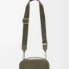 Mini crossbody camera bag in soft grained calfskin Khaki Green Mini crossbody camera bag in soft grained calfskin Khaki Green