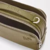 Mini crossbody camera bag in soft grained calfskin Olive