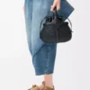Mini Diamond Round Basket bag in calfskin Black Mini Diamond Round Basket bag in calfskin Black