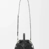 Mini Diamond Round Basket bag in calfskin Black Mini Diamond Round Basket bag in calfskin Black