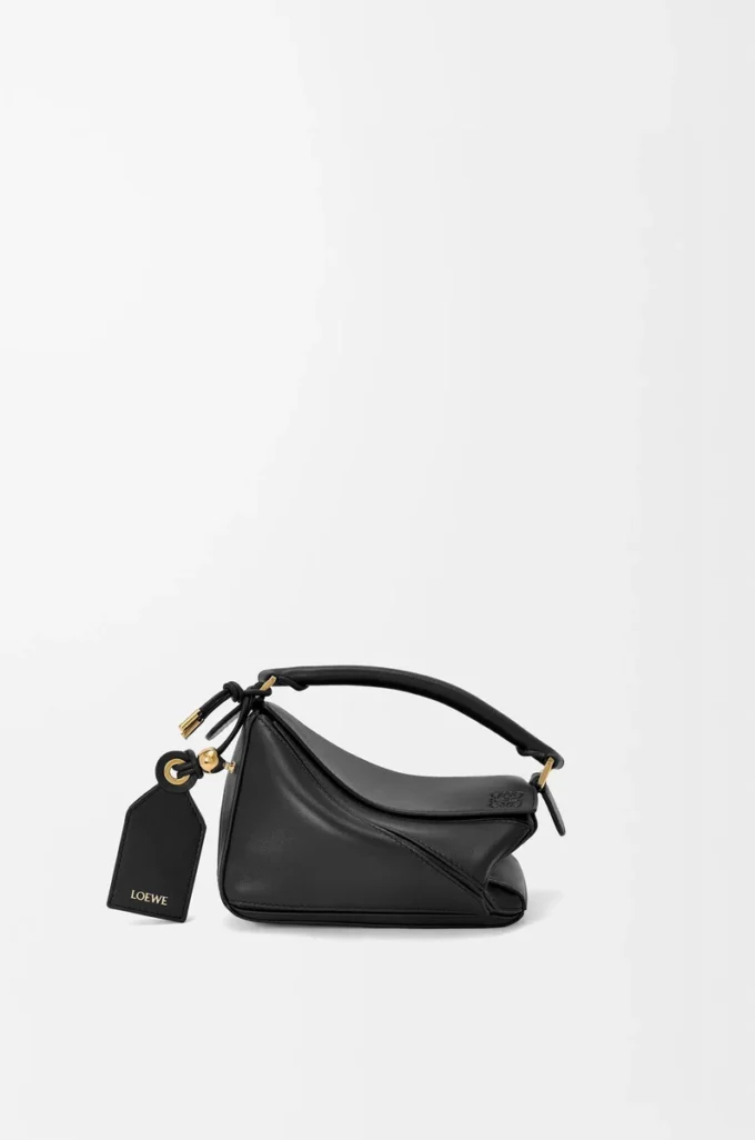 Mini Featherlight Puzzle bag in nappa lambskin Black Mini Featherlight Puzzle bag in nappa lambskin Black