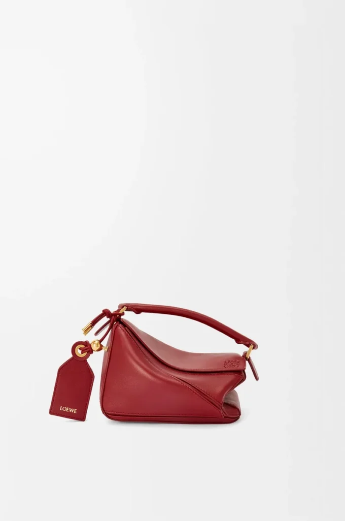 Mini Featherlight Puzzle bag in nappa lambskin Burnt Red Mini Featherlight Puzzle bag in nappa lambskin Burnt Red