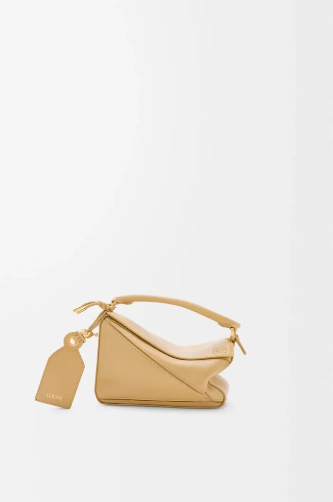Mini Featherlight Puzzle bag in nappa lambskin Dark Butter Mini Featherlight Puzzle bag in nappa lambskin Dark Butter