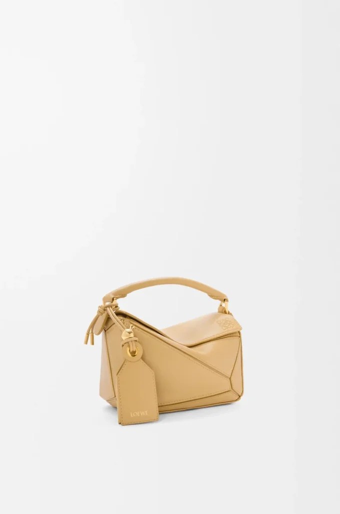 Mini Featherlight Puzzle bag in nappa lambskin Dark Butter Mini Featherlight Puzzle bag in nappa lambskin Dark Butter