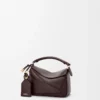 Mini Featherlight Puzzle bag in nappa lambskin Dark Chestnut Mini Featherlight Puzzle bag in nappa lambskin Dark Chestnut