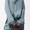 Mini Featherlight Puzzle bag in nappa lambskin Dark Chestnut Mini Featherlight Puzzle bag in nappa lambskin Dark Chestnut