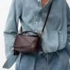 Mini Featherlight Puzzle bag in nappa lambskin Dark Chestnut Mini Featherlight Puzzle bag in nappa lambskin Dark Chestnut