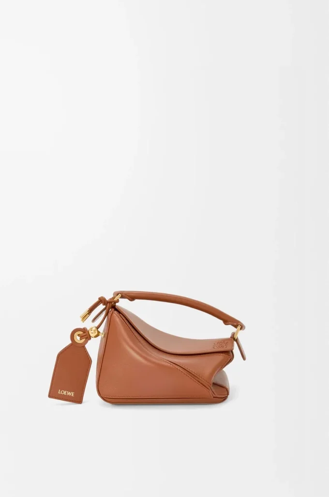 Mini Featherlight Puzzle bag in nappa lambskin Pecan Mini Featherlight Puzzle bag in nappa lambskin Pecan