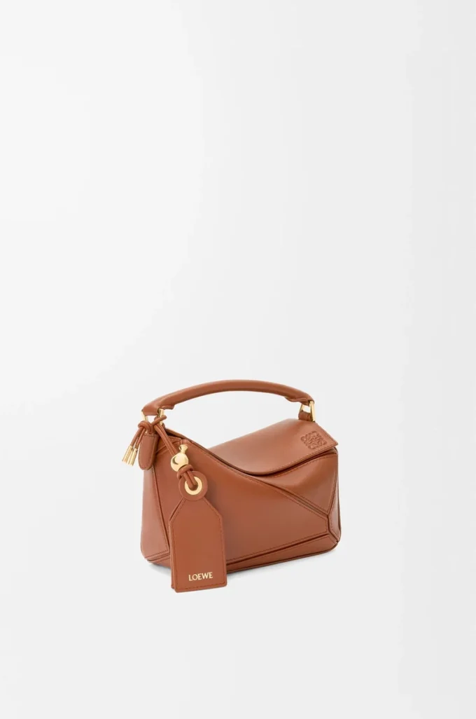 Mini Featherlight Puzzle bag in nappa lambskin Pecan Mini Featherlight Puzzle bag in nappa lambskin Pecan