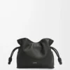 Mini Flamenco clutch in nappa calfskin Black Mini Flamenco clutch in nappa calfskin Black