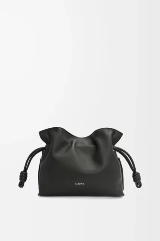 Mini Flamenco clutch in nappa calfskin Black