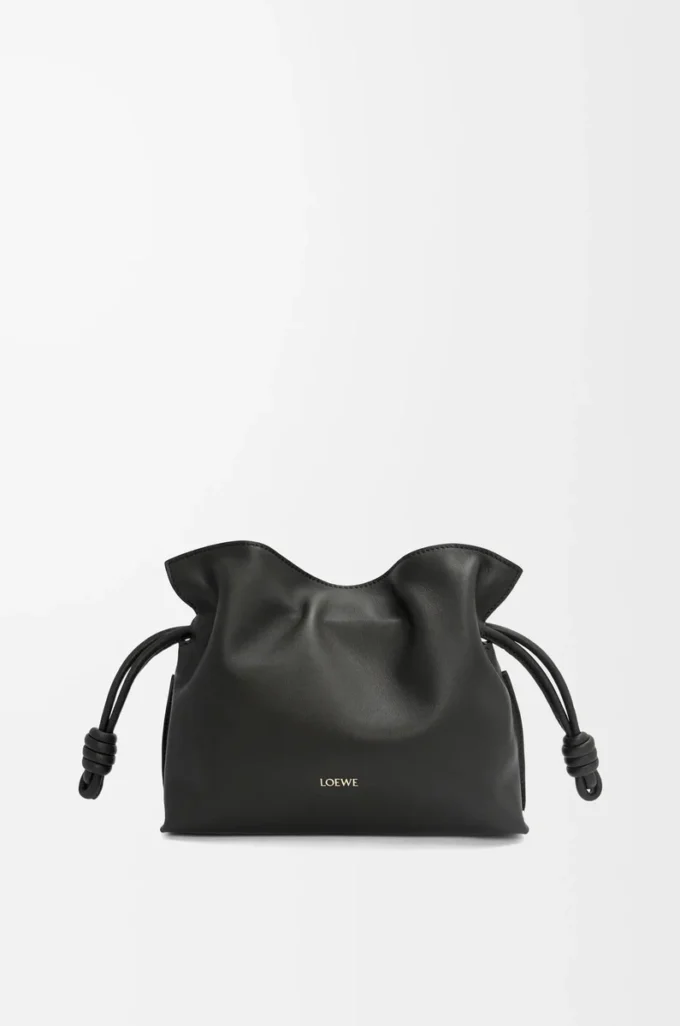 Mini Flamenco clutch in nappa calfskin Black Mini Flamenco clutch in nappa calfskin Black