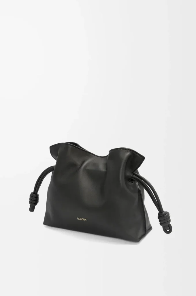 Mini Flamenco clutch in nappa calfskin Black Mini Flamenco clutch in nappa calfskin Black
