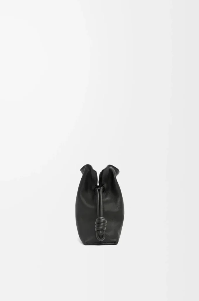 Mini Flamenco clutch in nappa calfskin Black Mini Flamenco clutch in nappa calfskin Black