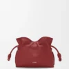 Mini Flamenco clutch in nappa calfskin Burnt Red Mini Flamenco clutch in nappa calfskin Burnt Red