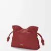 Mini Flamenco clutch in nappa calfskin Burnt Red Mini Flamenco clutch in nappa calfskin Burnt Red