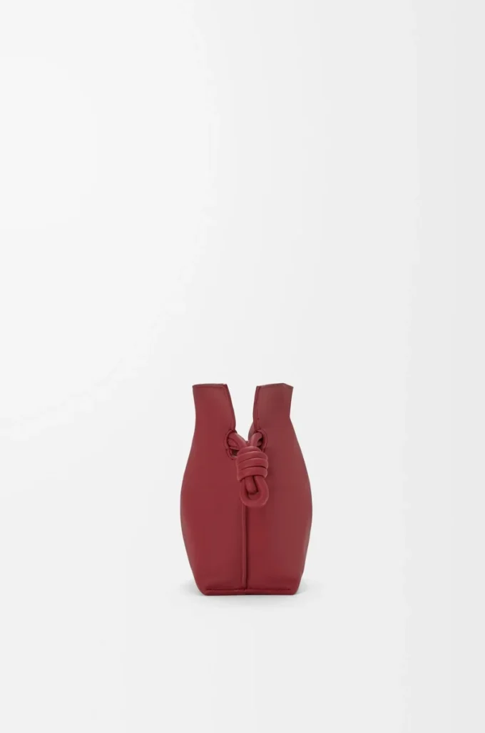 Mini Flamenco clutch in nappa calfskin Burnt Red Mini Flamenco clutch in nappa calfskin Burnt Red