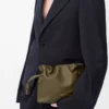 Mini Flamenco clutch in nappa calfskin Dark Khaki Mini Flamenco clutch in nappa calfskin Dark Khaki
