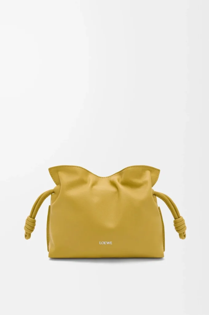Mini Flamenco clutch in nappa calfskin Ginger Mini Flamenco clutch in nappa calfskin Ginger