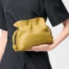 Mini Flamenco clutch in nappa calfskin Ginger Mini Flamenco clutch in nappa calfskin Ginger