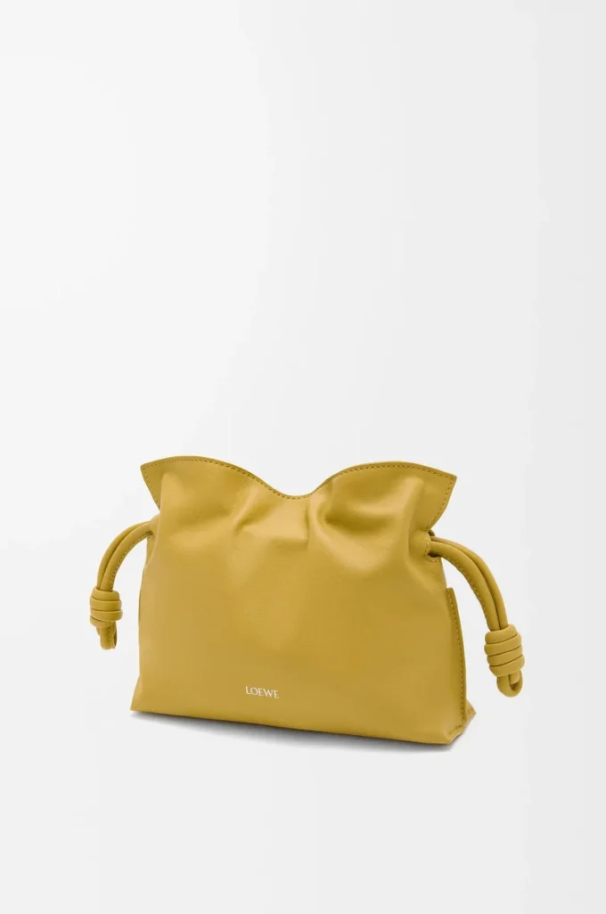 Mini Flamenco clutch in nappa calfskin Ginger Mini Flamenco clutch in nappa calfskin Ginger